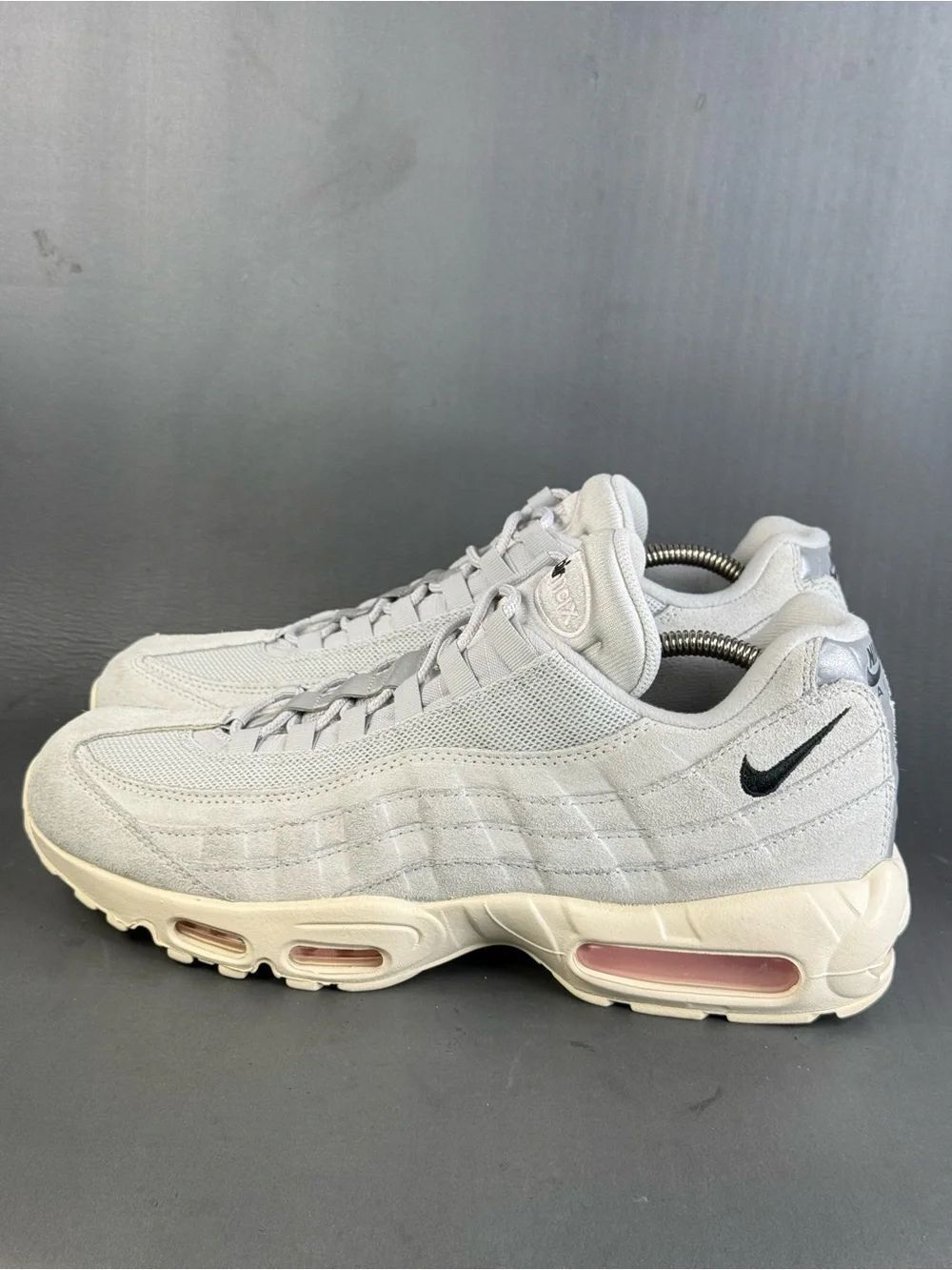 Nike Air Max 95 'Grey Fog Pink Foam' athletic sneaker shoes men’s size 12